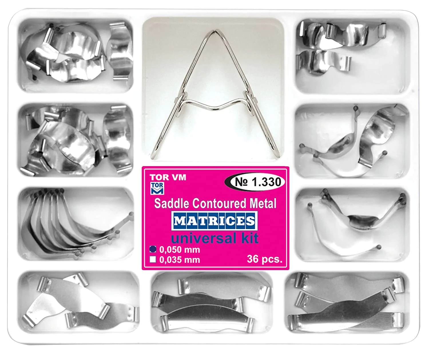 Tor VM Eyer Konturlu Metal Matrix (Universal Kit Premolar için) No:1.330