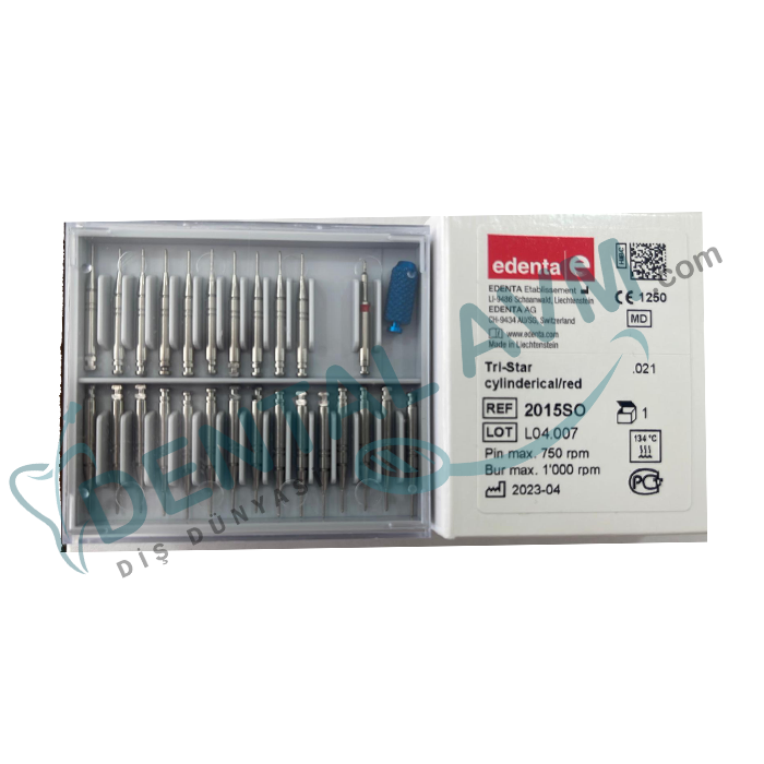 edenta Dentin Pimi 25'lik + 1 Drill